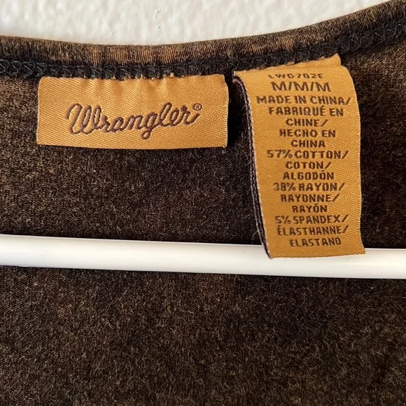 Wrangler dress with fringe. Brown. Medium. - Picture 2 of 5